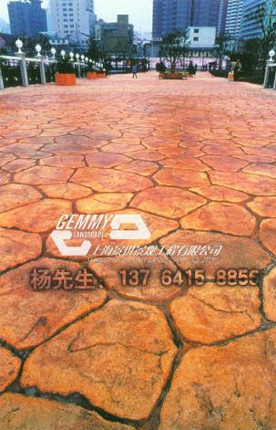 哈密彩色壓膜地坪 耐磨地坪 新疆