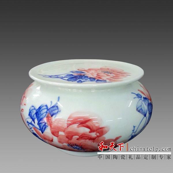 供應(yīng)青花瓷茶葉罐廠家專業(yè)訂做陶瓷罐