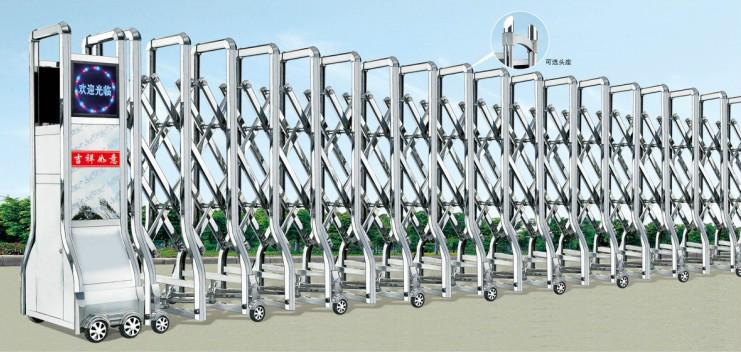 武漢伸縮門武漢不銹鋼伸縮門廠家圖片