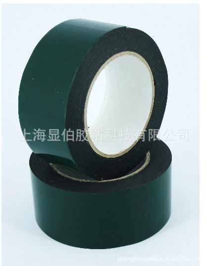 供應(yīng)PE綠膜黑膠泡棉膠帶