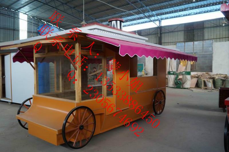 供應(yīng)售貨車，實(shí)木售貨車，仿古售貨車，仿木小吃車