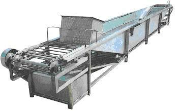 蔬菜預(yù)冷流水線圖片