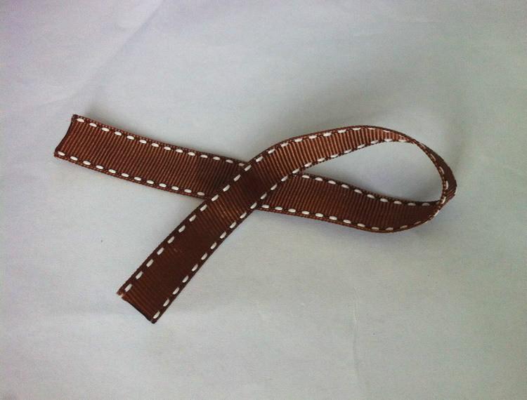 浙江織帶印刷廠咖啡色雙邊跳線絲帶印花加工