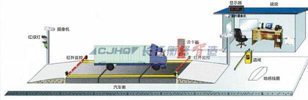 长江衡器电子缓冲钢卷秤地磅图片