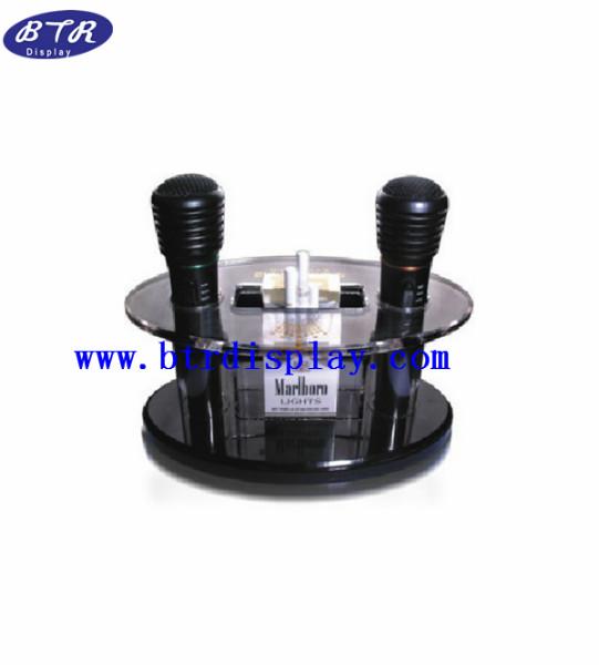 供應(yīng)亞克力麥克風(fēng)展示架 壓克力話筒托架 有機(jī)玻璃透明麥架
