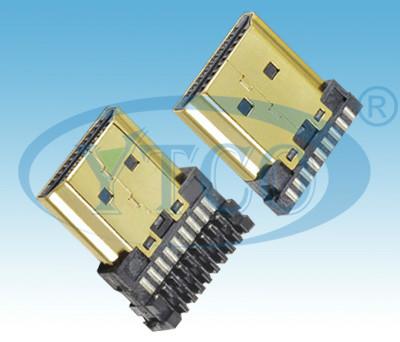 供應(yīng)HDMI接口19PIN公頭