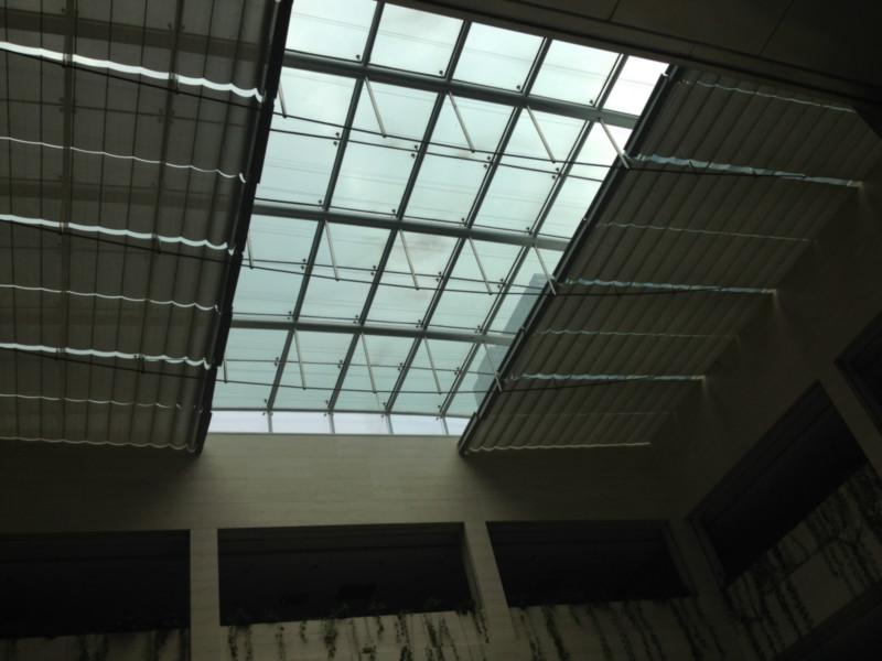 杭州天棚簾電動遮陽簾圖片