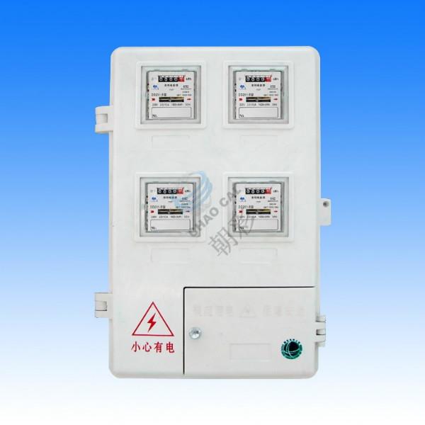 四表位小角門玻璃鋼電表箱圖片