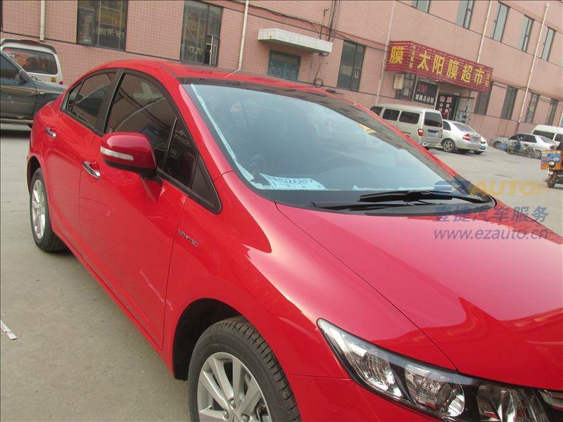 石家莊汽車貼膜本田思域全車龍膜太陽膜前檔暢悅ELT80AIR80側(cè)后