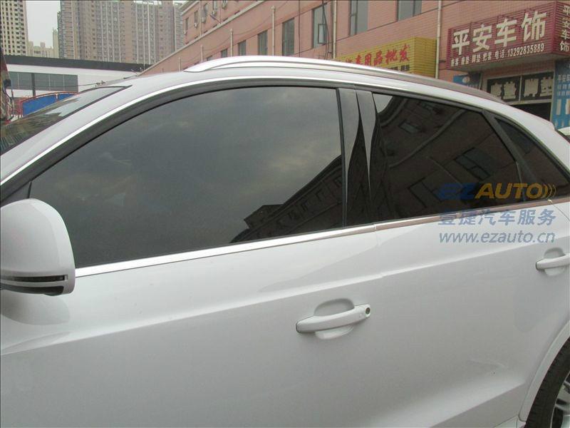 石家莊奧迪Q3龍膜汽車膜前檔AIR80冰藍(lán)色陶瓷膜暢悅ELT80側(cè)后