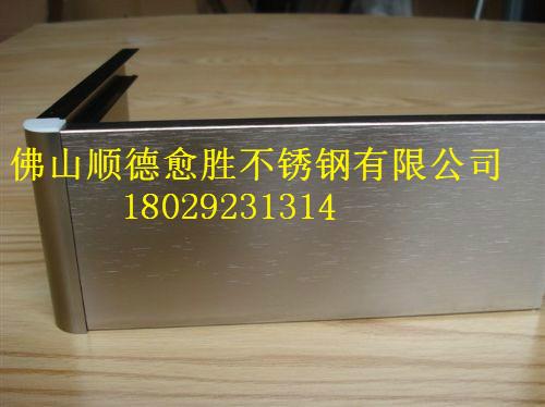 玫瑰金不銹鋼踢腳線廠家直銷圖片