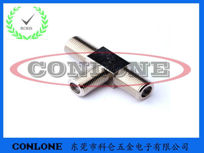 供應F母頭三通電視轉(zhuǎn)接頭，英制F三通轉(zhuǎn)接頭，英制F電視轉(zhuǎn)接頭，英制F視頻連接器