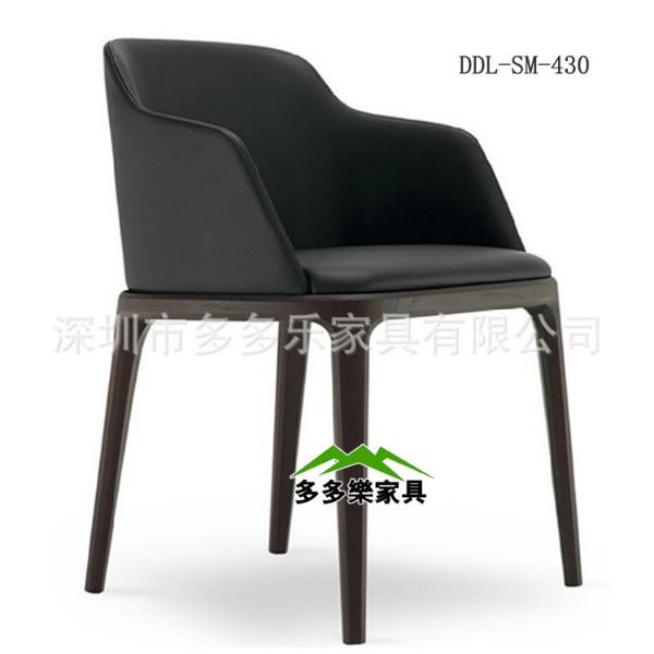 供應(yīng)實(shí)木椅 椅子實(shí)木餐椅 時尚休閑皮椅酒店會所咖啡館用椅簡約北歐式木椅子