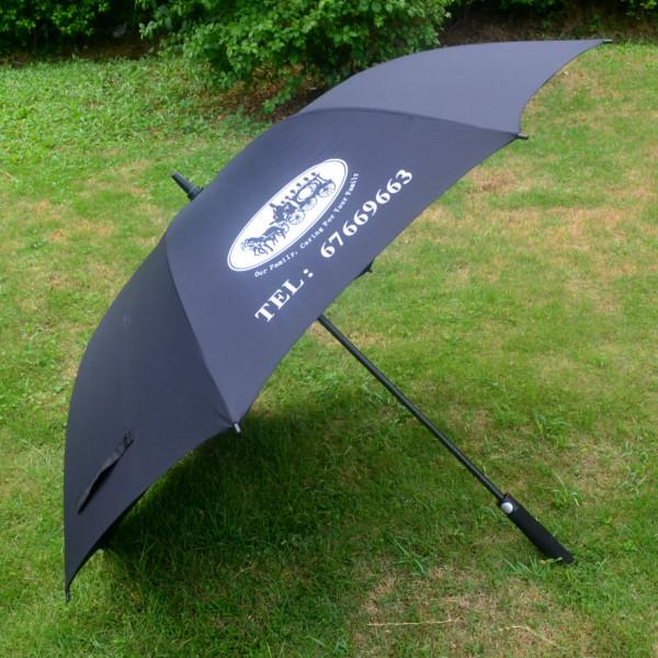 彩陽(yáng)雨傘廠供應(yīng)27寸纖維防風(fēng)傘骨廣告高爾夫傘/*禮品傘印LOG