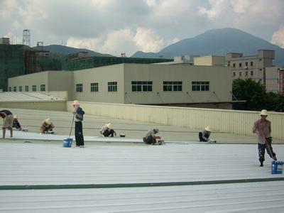 供应深圳承接钢结构搭建雨棚工程，金字架防腐，角铁防锈工程，铁皮房补漏图片