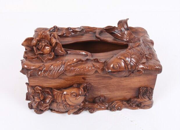 供應(yīng)玉蘭花紙巾盒家居擺設(shè)創(chuàng)意黃玉紙巾盒