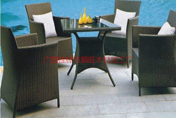 供應(yīng)戶外休閑桌椅編藤椅,廣西戶外休閑桌椅編藤椅廠家