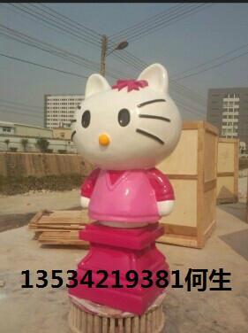 玻璃钢卡通HelloKitty雕塑图片