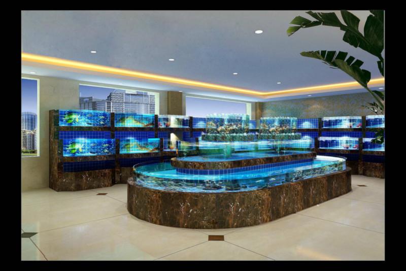 供應(yīng)廣州海鮮池訂做制冷設(shè)備海鮮魚池