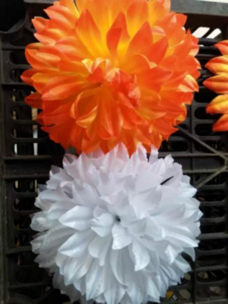 供應(yīng)山西絹花菊花批發(fā)，花圈大菊花，仿真大菊花