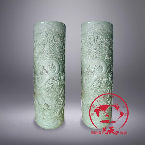 供應校慶禮品陶瓷大箭筒，定制陶瓷大箭筒，學校裝飾陶瓷大箭筒