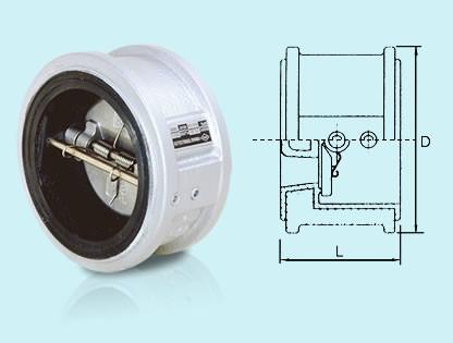 台湾荣牌双瓣式止回阀图片