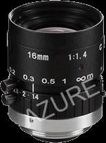 供应AZURE-1614MM 16mm 200万像素C接口工业镜头手动光圈