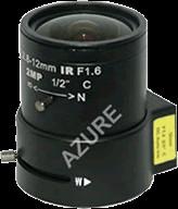 供应AZURE-IR02812ZD 2.8-12mm 200万像素C接口工业镜头 DC自动光圈