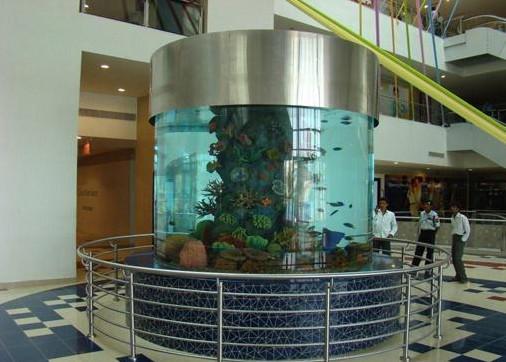 供應(yīng)賓館大堂觀賞魚缸大型亞克力魚缸廠