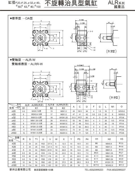 供應(yīng)臺(tái)灣新洲治具氣缸臺(tái)灣隆運(yùn)