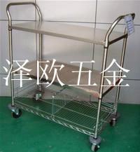 供應陳江不銹鋼手推車訂做  陳江防靜電手推車功能