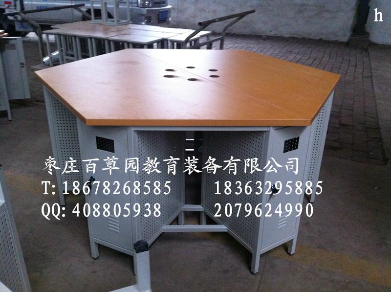 供應(yīng)山東六邊形電腦桌，山東六邊形電腦桌價格，山東六邊形電腦桌供應(yīng)商電話13906326368