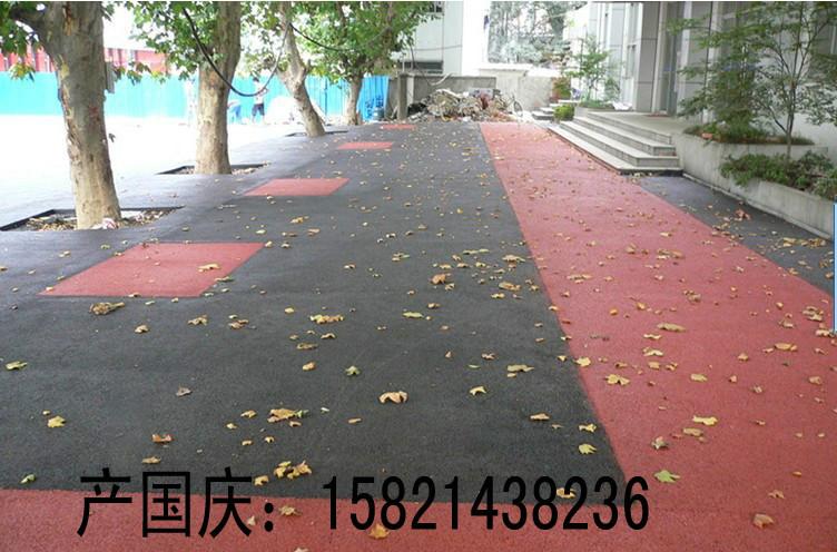 彩色透水混凝土透水地坪材料圖片