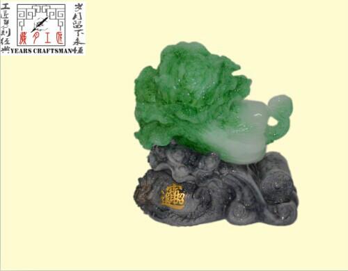 供應(yīng)樹脂擺件白菜工藝品  鑫蕊禮品