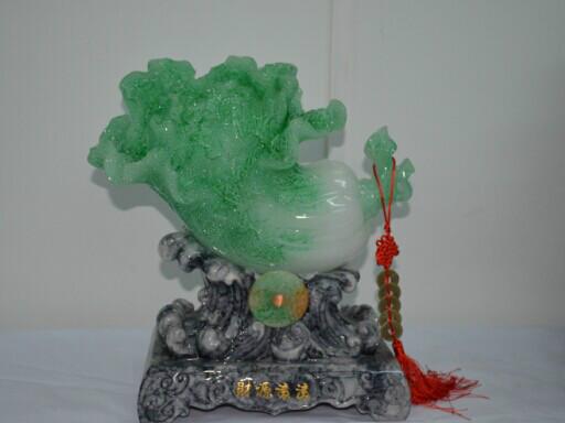 供應(yīng)樹脂擺件 玉白菜工藝品  年末爆款