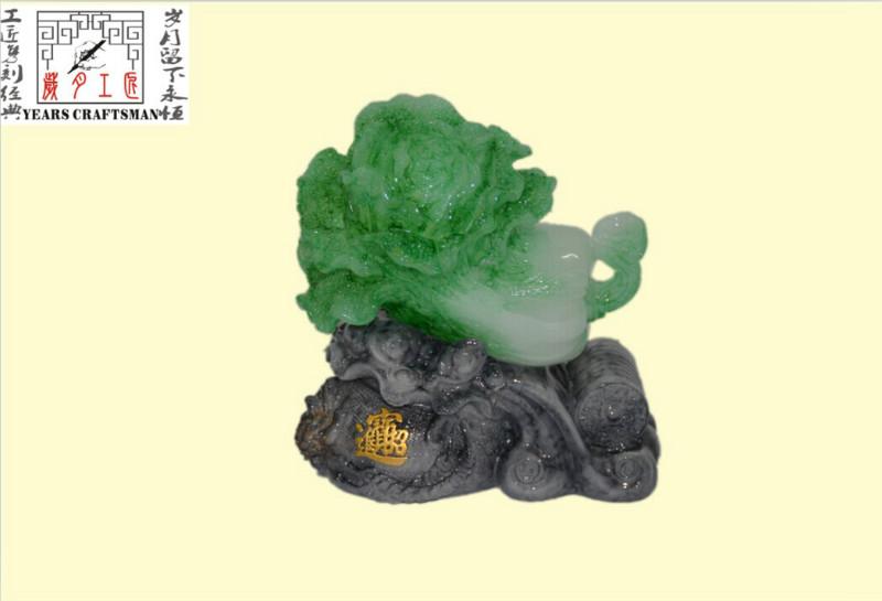 供應(yīng)樹脂擺件白菜工藝品  鑫蕊禮品