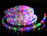 供應(yīng)220V圓二線LED彩虹管LED四彩燈帶
