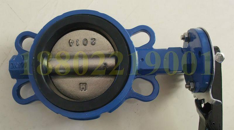 大體重型手柄對夾式軟密封蝶閥圖片