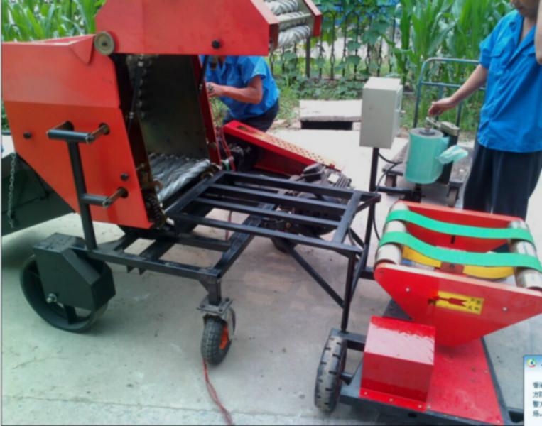 供應(yīng)自動(dòng)打捆包膜機(jī)玉米秸稈固定式打捆