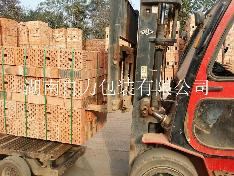 供應頁巖磚打包機 ORT250磚塊打包機 束緊力2500N