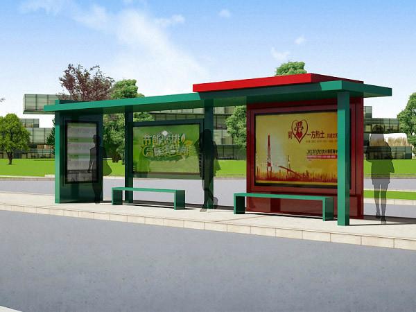 供應(yīng)雄業(yè)候車亭鋁型材公交站臺(tái)hct-001