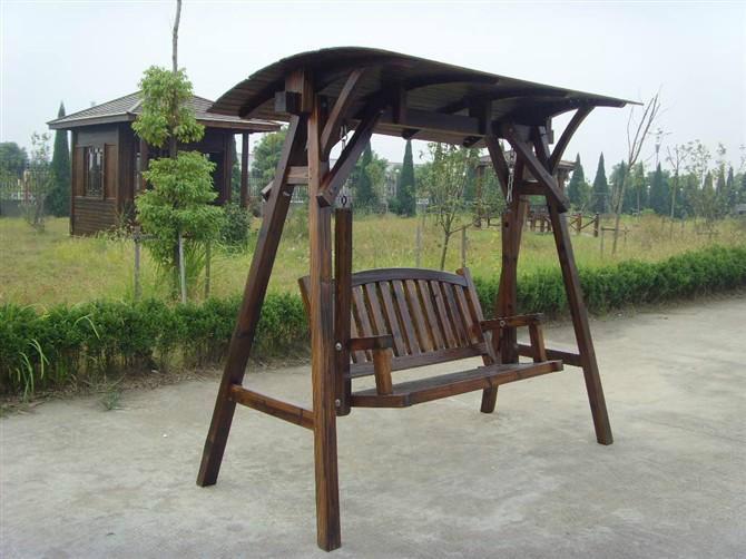 供應百色防腐戶外吊椅秋千，防腐木搖椅*價格、防腐木秋千生產(chǎn)廠家