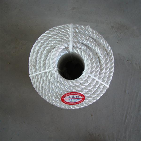晉州長(zhǎng)纓供應(yīng)16x50白色四股優(yōu)質(zhì)尼龍繩