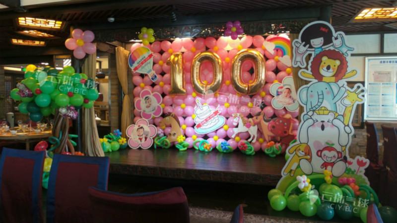 寶寶宴氣球/百日宴氣球裝飾/氦氣球圖片