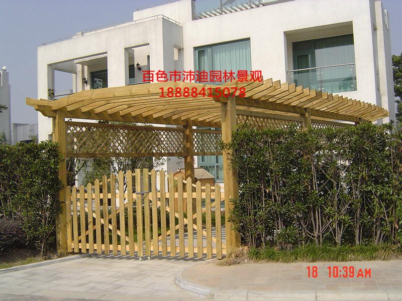 防腐木花架的報價表圖片