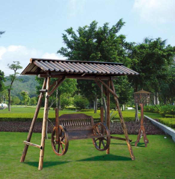 供應(yīng)百色市防腐木古典搖椅