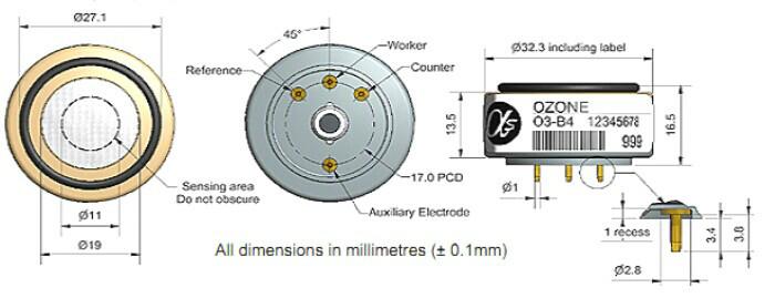 臭氧傳感器O3-B4圖片