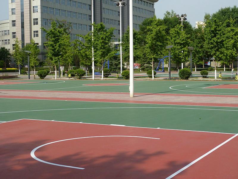 供應硅pu籃球場材料 硅pu球場施工