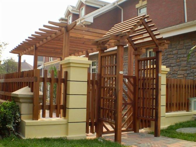 供應(yīng)百色市園林防腐木花架 防腐木花架報價