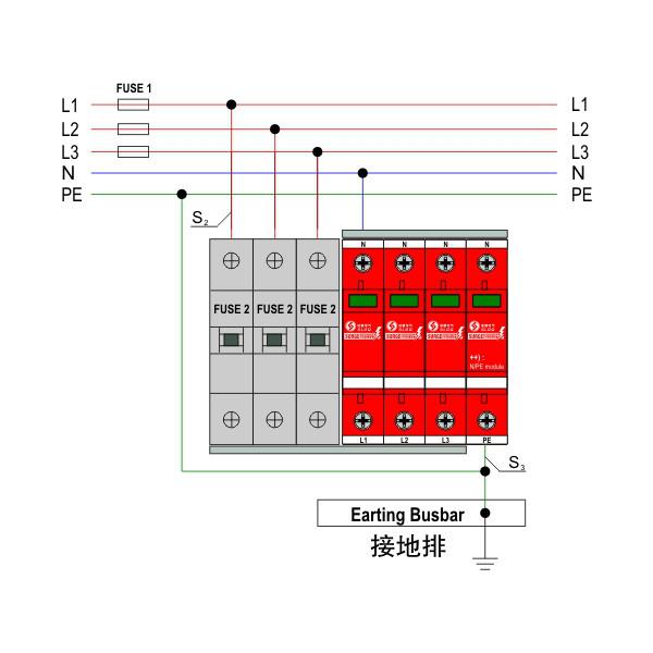 深雷电气SPD接线法